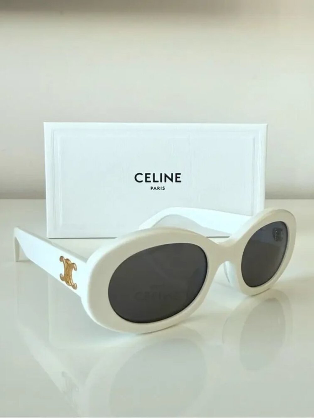 Celine White Sunglasses - Picture 2 of 7